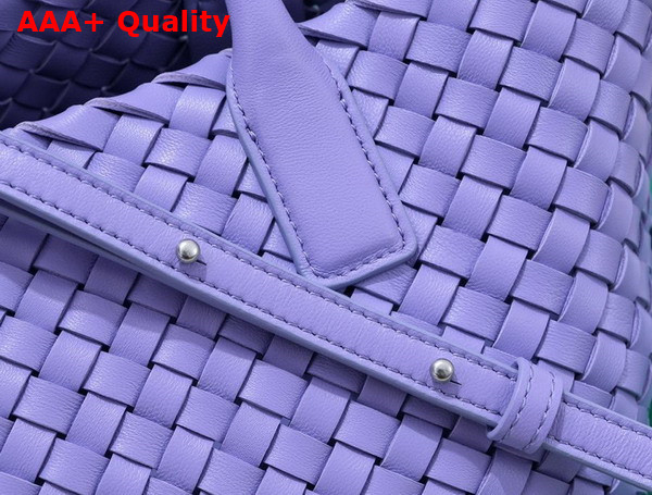 Bottega Veneta Mini Cabat in Purple Lamb Skin Replica