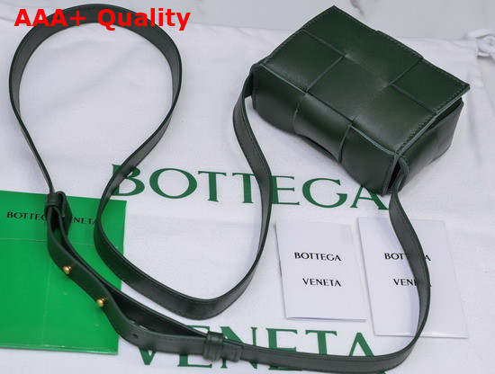 Bottega Veneta Mini Cassette Bag in Raintree Lambskin Replica