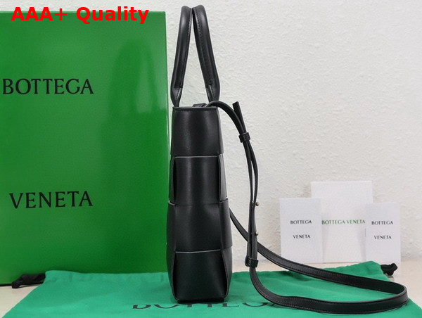 Bottega Veneta Mini Cassette Tote Bag in Black Calfskin Replica