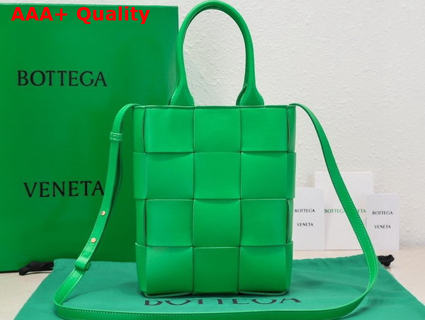 Bottega Veneta Mini Cassette Tote Bag in Parakeet Calfskin Replica