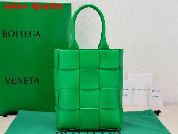 Bottega Veneta Mini Cassette Tote Bag in Parakeet Calfskin Replica