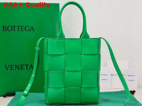 Bottega Veneta Mini Cassette Tote Bag in Parakeet Calfskin Replica