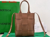 Bottega Veneta Mini Cassette Tote Bag in Wood Calfskin Replica