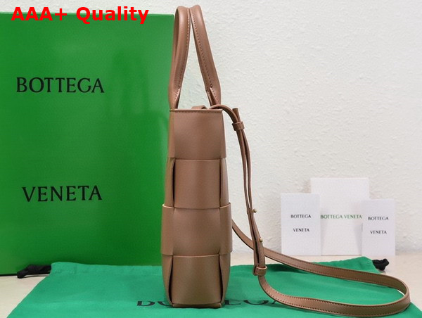 Bottega Veneta Mini Cassette Tote Bag in Wood Calfskin Replica