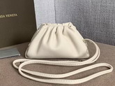 Bottega Veneta Mini Coin Purse in Beige Butter Calf Leather