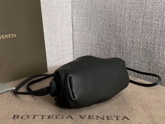 Bottega Veneta Mini Coin Purse in Black Butter Calf Leather