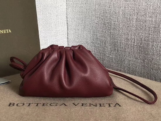 Bottega Veneta Mini Coin Purse in Burgundy Butter Calf Leather