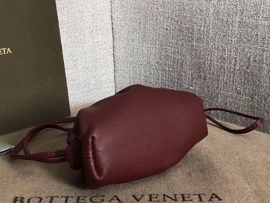 Bottega Veneta Mini Coin Purse in Burgundy Butter Calf Leather