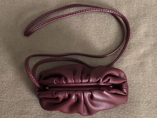 Bottega Veneta Mini Coin Purse in Burgundy Butter Calf Leather