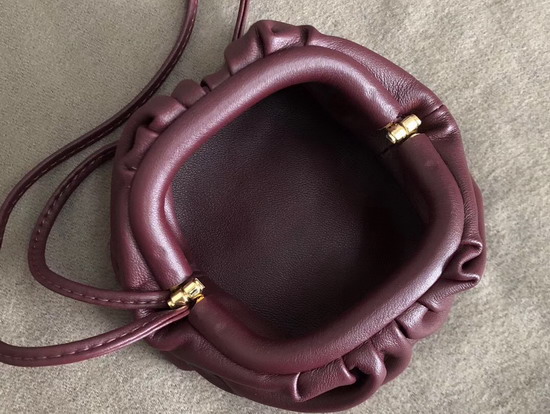 Bottega Veneta Mini Coin Purse in Burgundy Butter Calf Leather