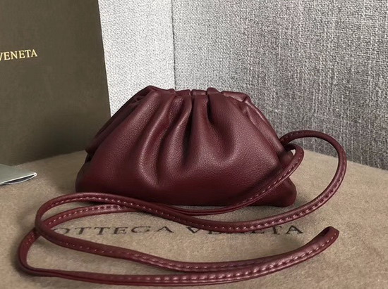 Bottega Veneta Mini Coin Purse in Burgundy Butter Calf Leather