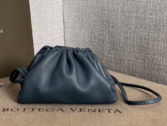 Bottega Veneta Mini Coin Purse in Deep Blue Butter Calf Leather