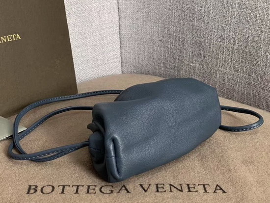 Bottega Veneta Mini Coin Purse in Deep Blue Butter Calf Leather