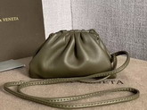 Bottega Veneta Mini Coin Purse in Khaki Butter Calf Leather