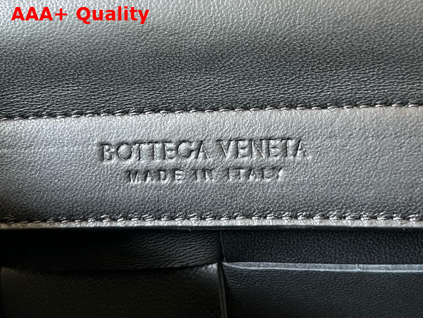 Bottega Veneta Mini East West Arco Tote Black Intreccio Leather Replica