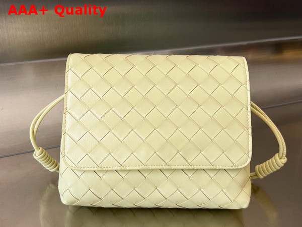 Bottega Veneta Mini Intrecciato Cross Body Bag Ice Cream Lambskin Replica