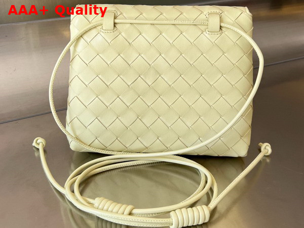 Bottega Veneta Mini Intrecciato Cross Body Bag Ice Cream Lambskin Replica