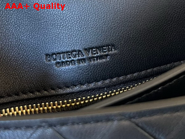 Bottega Veneta Mini Intrecciato Cross Body Bag in Black Lambskin Replica