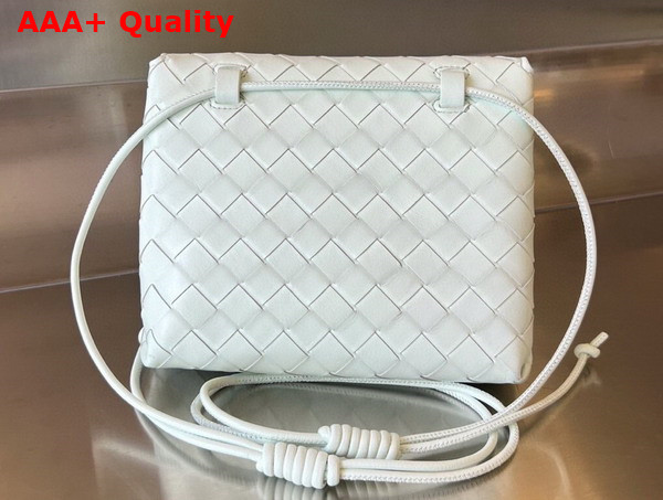 Bottega Veneta Mini Intrecciato Cross Body Bag in Glacier Lambskin Replica