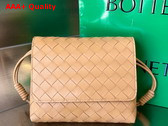 Bottega Veneta Mini Intrecciato Cross Body Bag in Macaroon Lambskin Replica