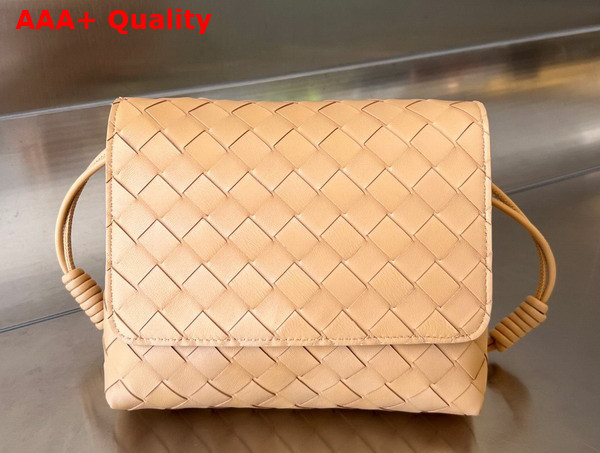 Bottega Veneta Mini Intrecciato Cross Body Bag in Macaroon Lambskin Replica