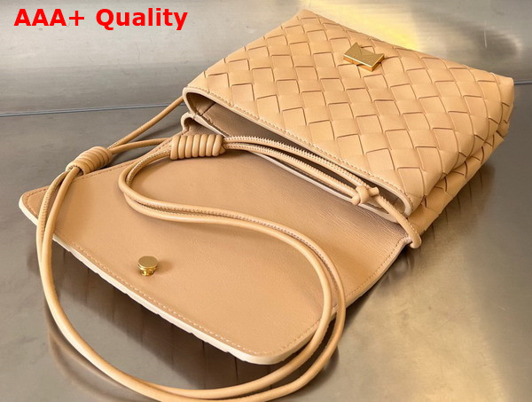 Bottega Veneta Mini Intrecciato Cross Body Bag in Macaroon Lambskin Replica