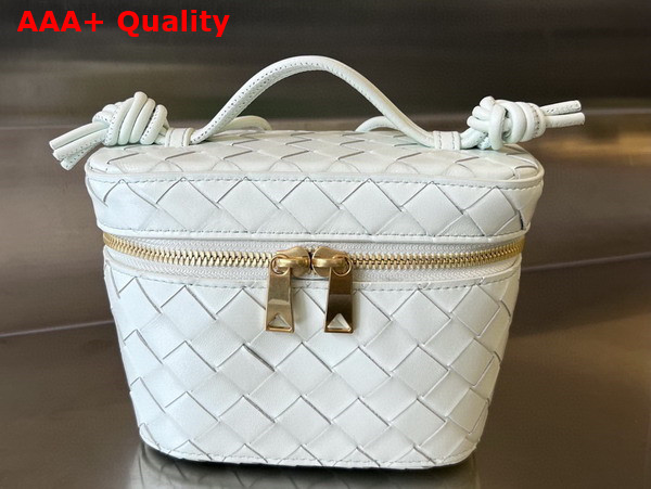 Bottega Veneta Mini Intrecciato Vanity Case in Glacier Lambskin Replica