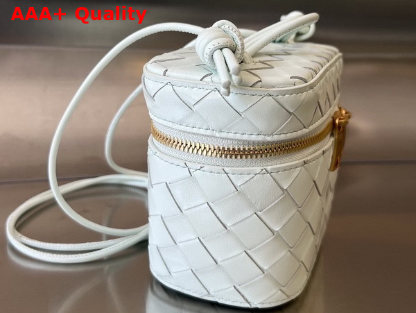 Bottega Veneta Mini Intrecciato Vanity Case in Glacier Lambskin Replica