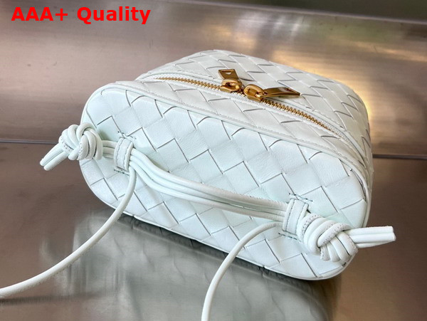 Bottega Veneta Mini Intrecciato Vanity Case in Glacier Lambskin Replica