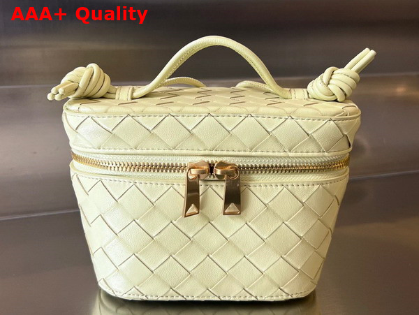 Bottega Veneta Mini Intrecciato Vanity Case in Ice Cream Lambskin Replica