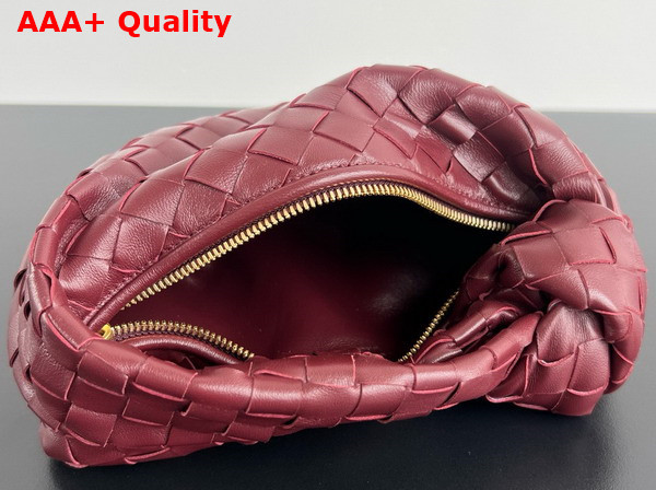 Bottega Veneta Mini Jodie Bag in Barolo Intrecciato Leather Replica