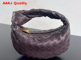 Bottega Veneta Mini Jodie Bag in Dark Purple Intrecciato Leather Replica