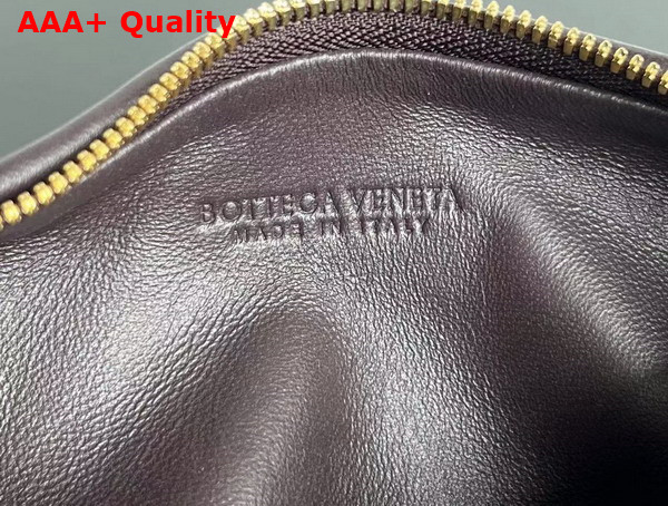 Bottega Veneta Mini Jodie Bag in Dark Purple Intrecciato Leather Replica