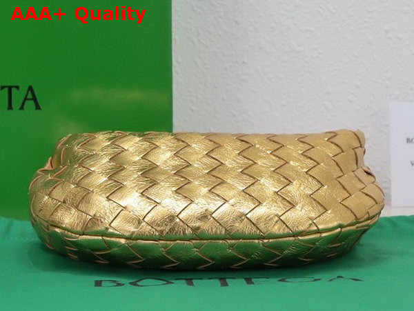 Bottega Veneta Mini Jodie Gold Lamb Skin Replica