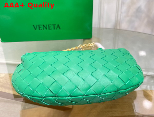 Bottega Veneta Mini Jodie in Parakeet Lambskin with Detachable Leather Wristlet and Chain Strap Replica