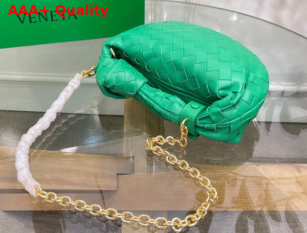 Bottega Veneta Mini Jodie in Parakeet Lambskin with Detachable Leather Wristlet and Chain Strap Replica