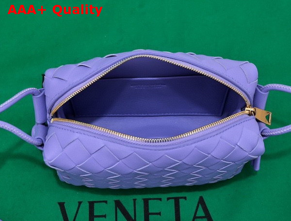 Bottega Veneta Mini Loop Camera Bag in Lilac Soft Lambskin Replica