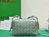 Bottega Veneta Mini Loop Camera Bag in Teal Washed Soft Lambskin Replica