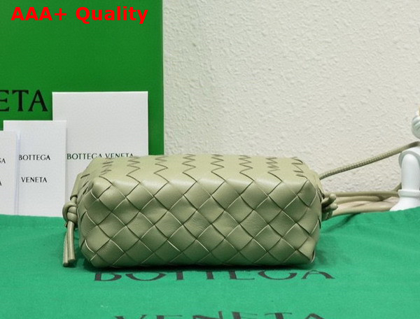 Bottega Veneta Mini Loop Camera Bag in Travertine Soft Lambskin Replica