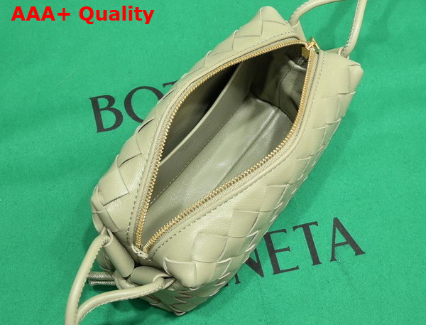 Bottega Veneta Mini Loop Camera Bag in Travertine Soft Lambskin Replica