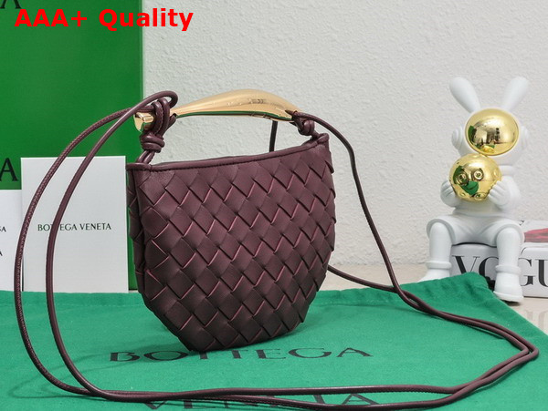 Bottega Veneta Mini Sardine Barolo Intrecciato Leather Replica