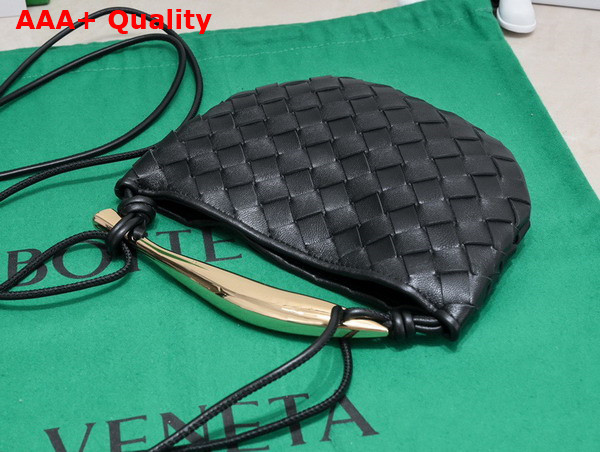 Bottega Veneta Mini Sardine Black Intrecciato Leather Replica