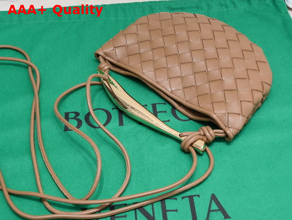 Bottega Veneta Mini Sardine Caramel Intrecciato Leather Replica