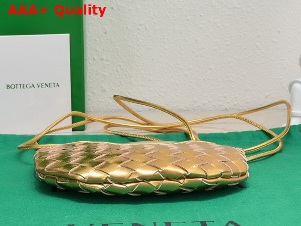 Bottega Veneta Mini Sardine Gold Intrecciato Leather Replica