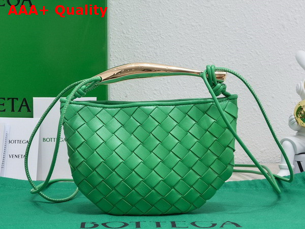 Bottega Veneta Mini Sardine Parakeet Intrecciato Leather Replica