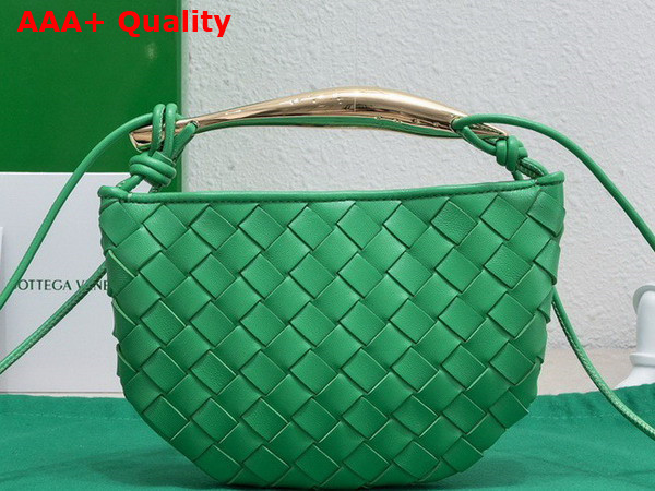 Bottega Veneta Mini Sardine Parakeet Intrecciato Leather Replica