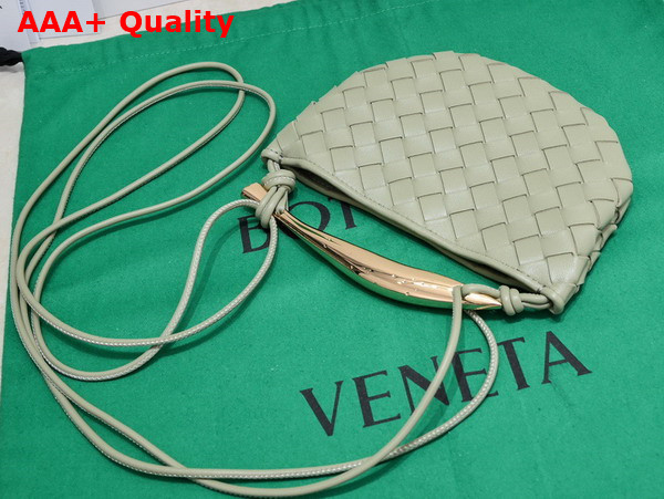 Bottega Veneta Mini Sardine Travertine Intrecciato Leather Replica