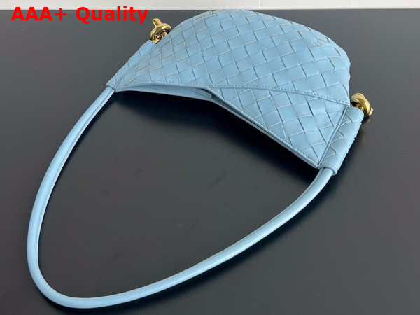 Bottega Veneta Mini Solstice Bag in Ice Intrecciato Leather Replica