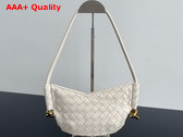 Bottega Veneta Mini Solstice Bag in Sea Salt Intrecciato Leather Replica