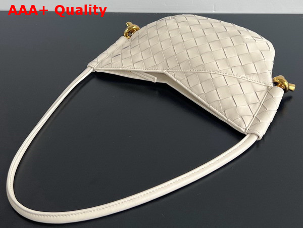 Bottega Veneta Mini Solstice Bag in Sea Salt Intrecciato Leather Replica